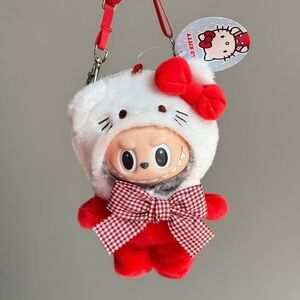 Sanrio Hello Kitty Red and White Labubu Outfit